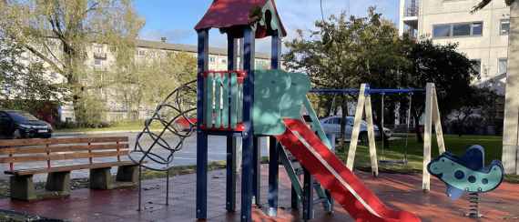 Children's playground manufactured by KIDIGO in Estonia in Tallinn.